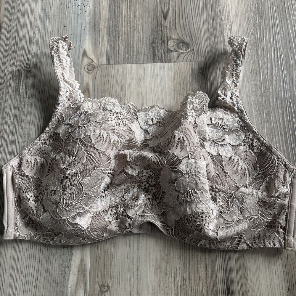 Soma Camisole Underwire Bra Bralette High Neck Lace Black 38D